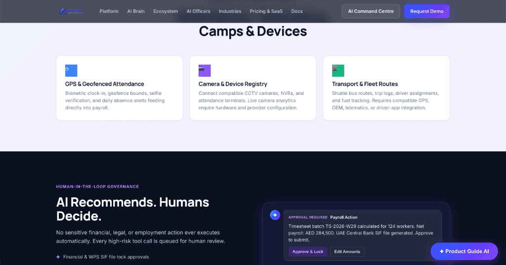 Camp Device Roster & Biometric Terminal Sync